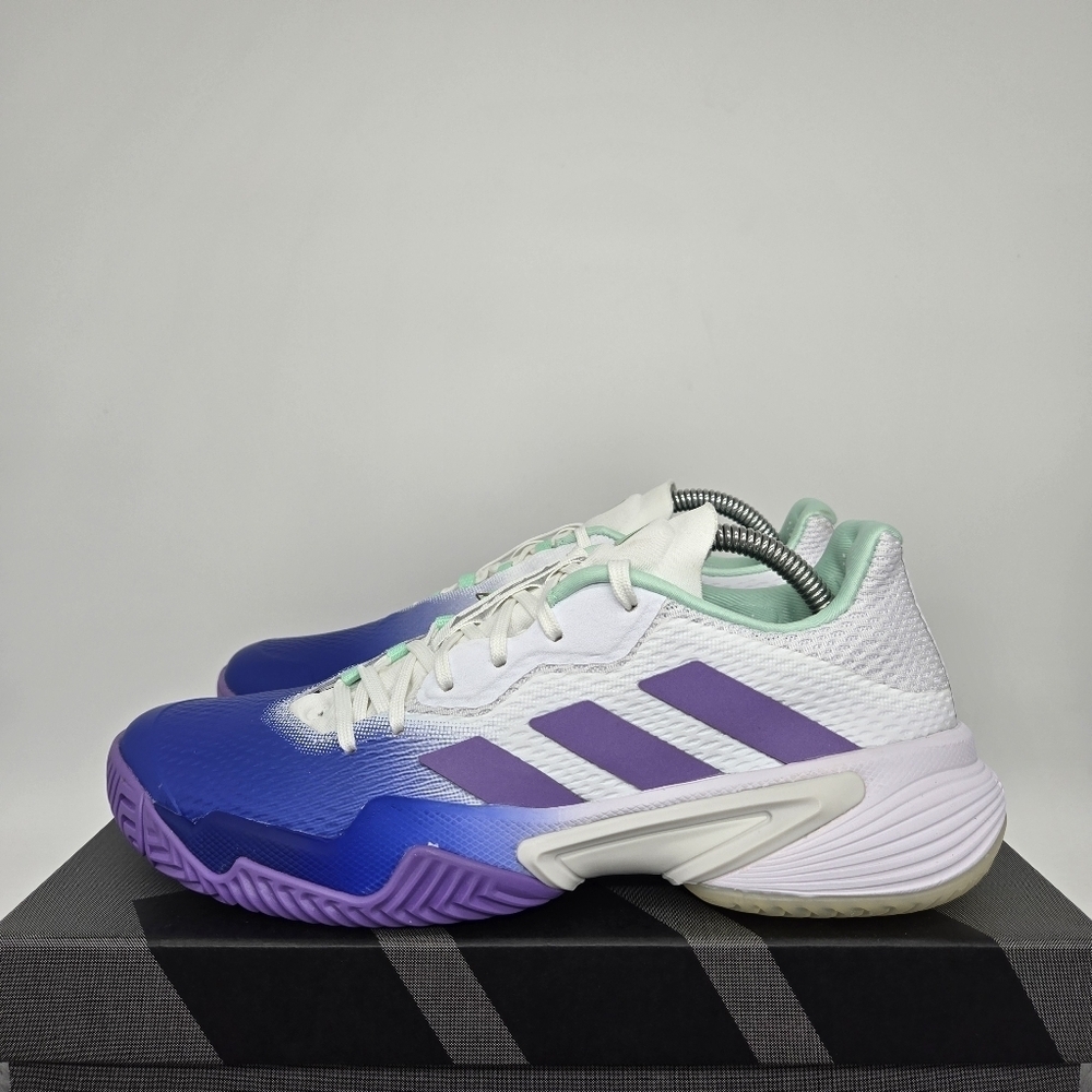 New adidas Barricade Tennis Shoes 'White Lucid Blue' Women's Size 7